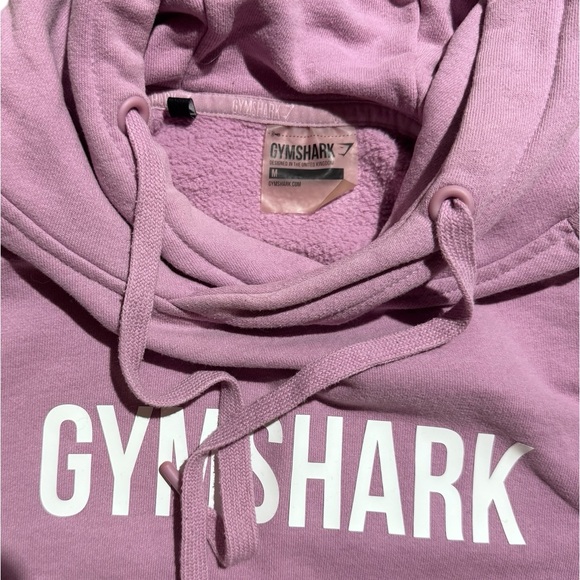 Lilac Purple Gymshark Cropped Hoodie Medium - Picture 3 of 4